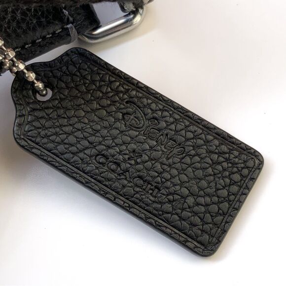 Coach x Disney Black Leather Walt Disney World Belt Bag Limited Edition - Picture 8 of 13
